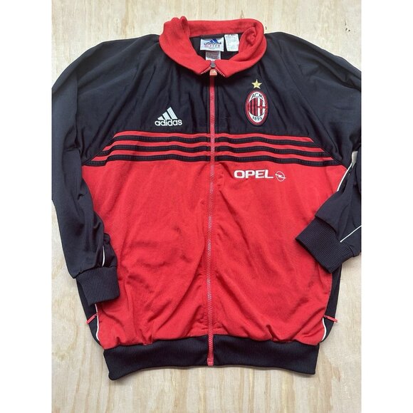 VTG Adidas ACM 1899 MILAN Italy M Mens Opel Sponsor Soccer Football Track Jacket - Picture 1 of 9